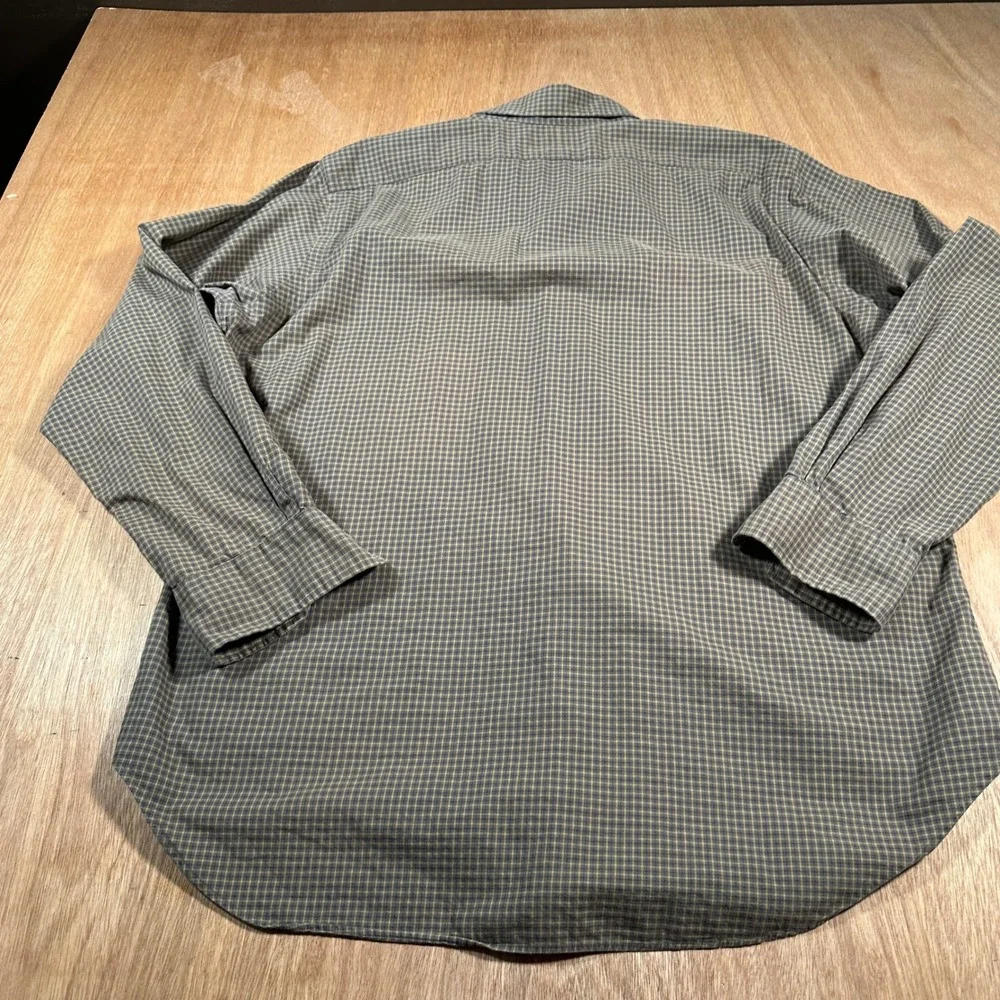 Polo Ralph Lauren Button Down Mens 16.5 (L) Olive/Tan Plaid Estate Classic Fit